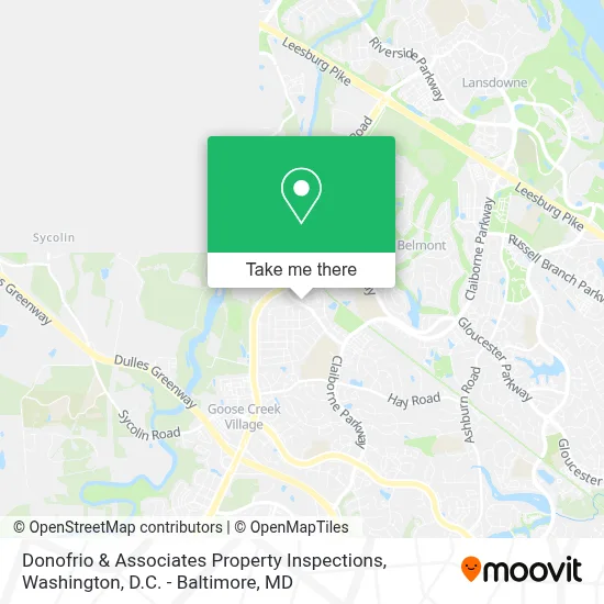 Donofrio & Associates Property Inspections map