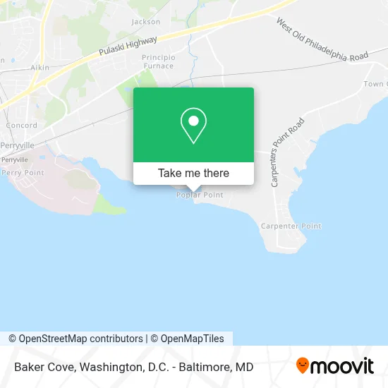 Baker Cove map