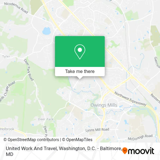 United Work And Travel map