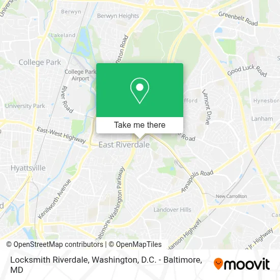 Locksmith Riverdale map