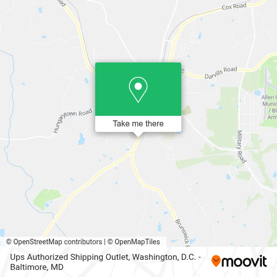 Ups Authorized Shipping Outlet map