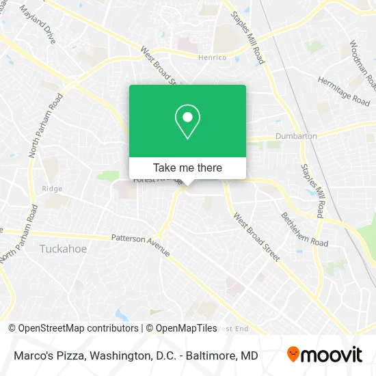 Marco's Pizza map