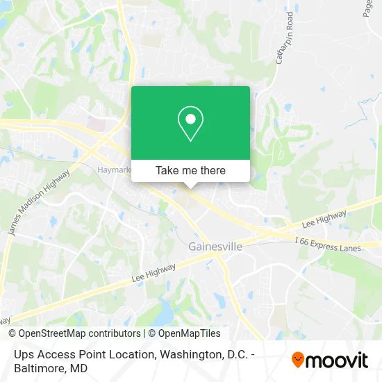 Ups Access Point Location map