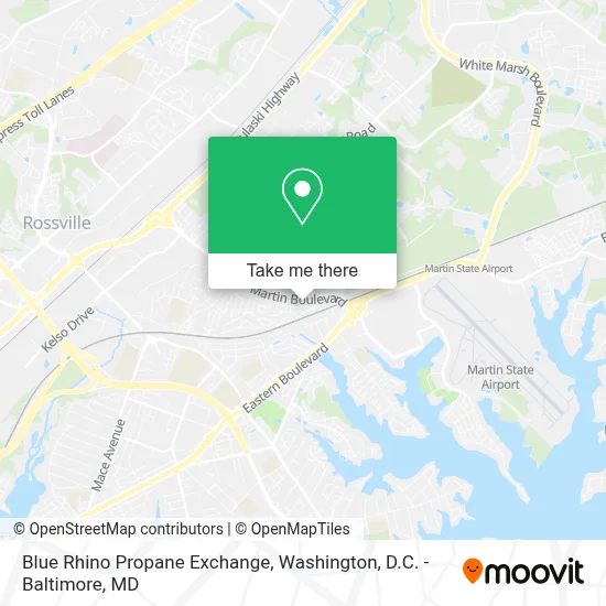 Blue Rhino Propane Exchange map