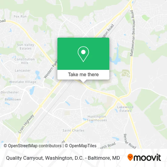 Quality Carryout map