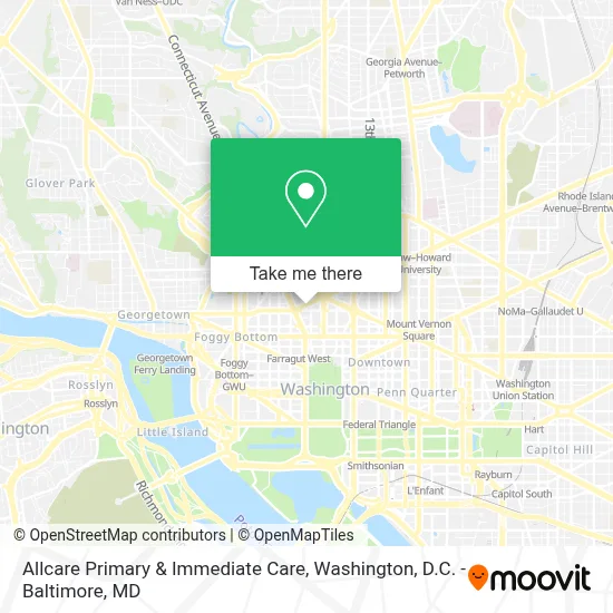 Allcare Primary & Immediate Care map