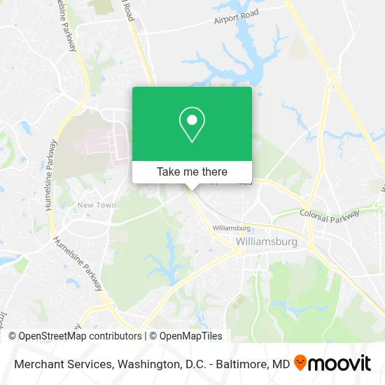 Merchant Services map