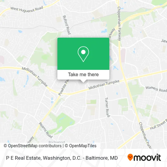P E Real Estate map