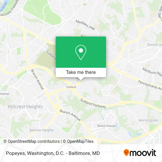 Popeyes map