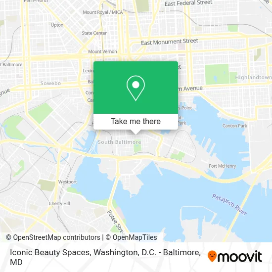 Iconic Beauty Spaces map