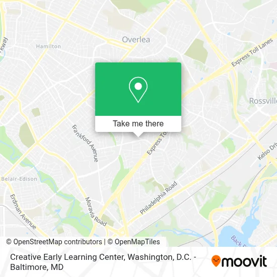 Creative Early Learning Center map
