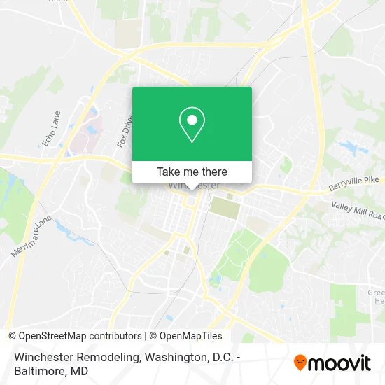 Winchester Remodeling map