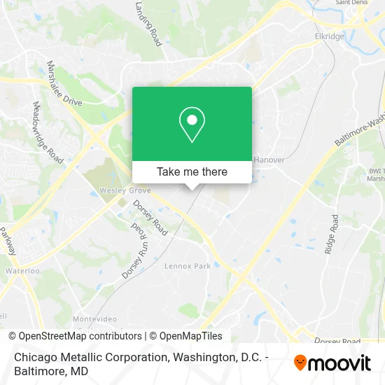 Chicago Metallic Corporation map