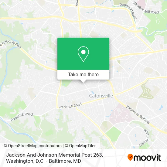 Jackson And Johnson Memorial Post 263 map