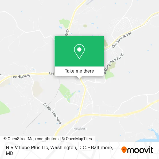 N R V Lube Plus Llc map