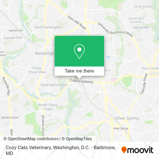 Cozy Cats Veterinary map