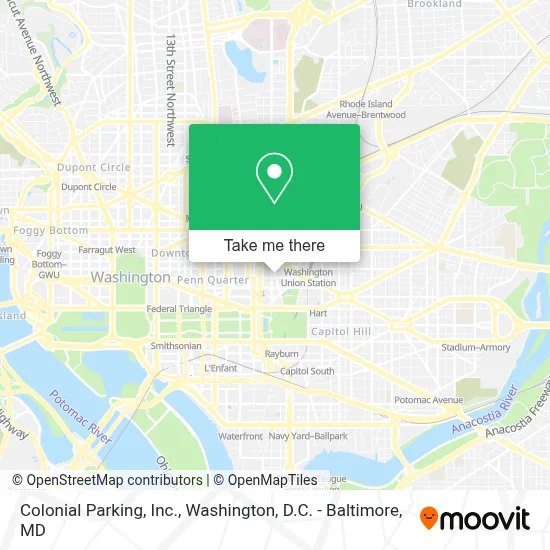 Colonial Parking, Inc. map