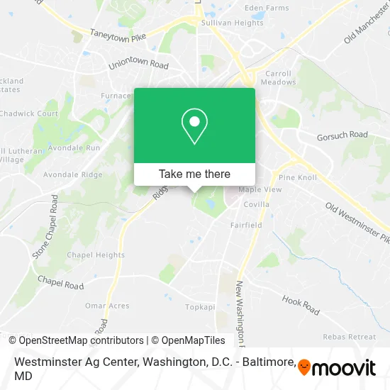 Westminster Ag Center map