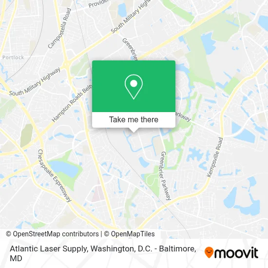 Atlantic Laser Supply map