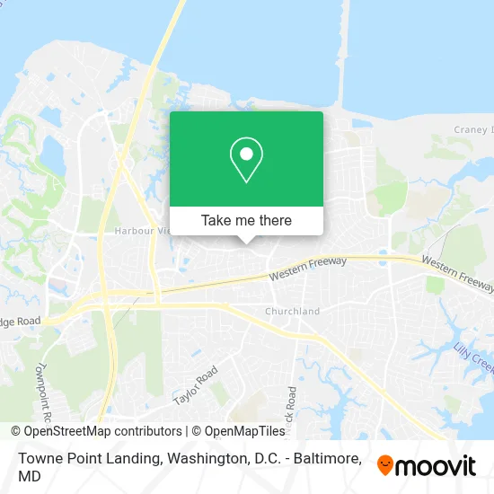 Towne Point Landing map