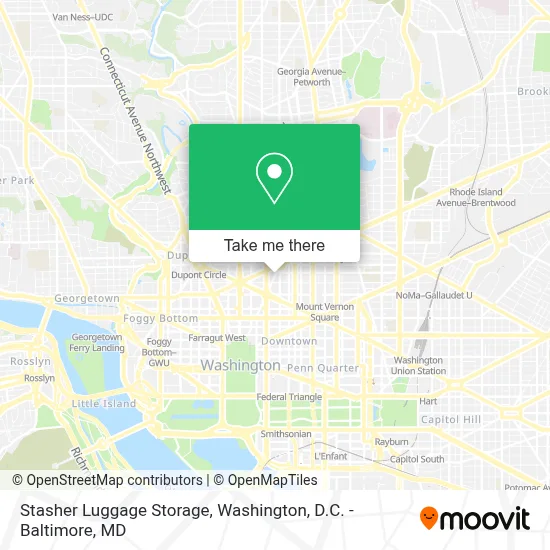 Stasher Luggage Storage map