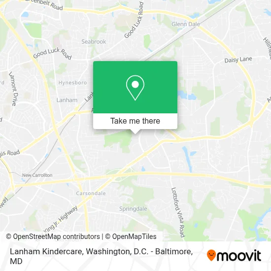 Lanham Kindercare map