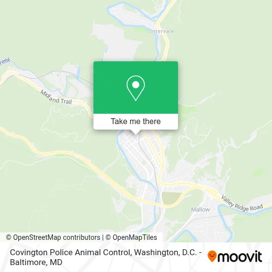 Covington Police Animal Control map