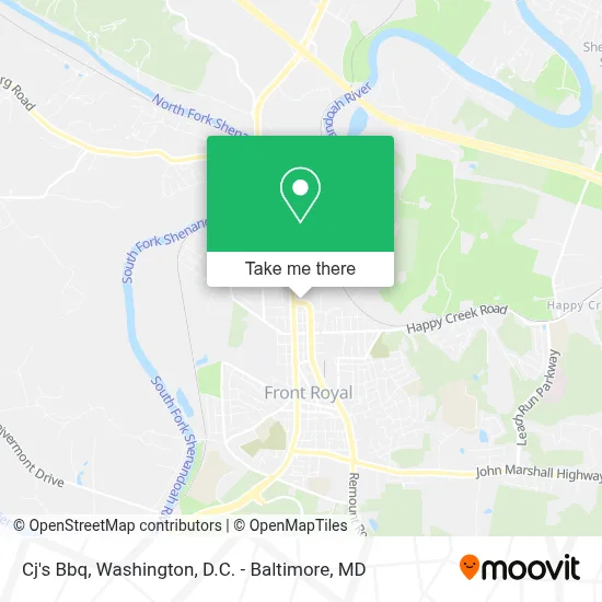 Cj's Bbq map