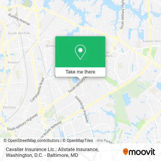 Cavalier Insurance Llc.: Allstate Insurance map