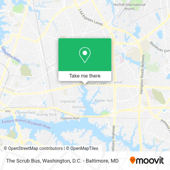 The Scrub Bus map