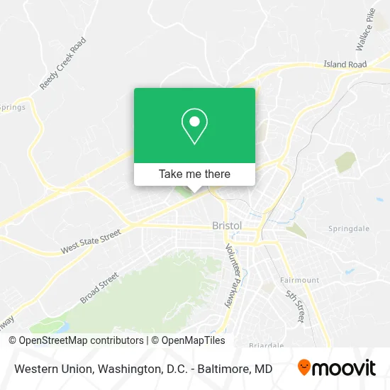 Western Union map