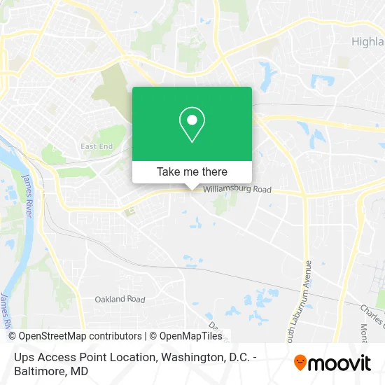 Ups Access Point Location map