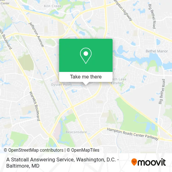 A Statcall Answering Service map
