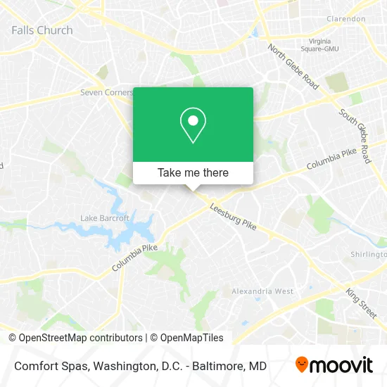 Comfort Spas map