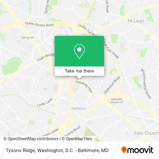 Tysons Ridge map