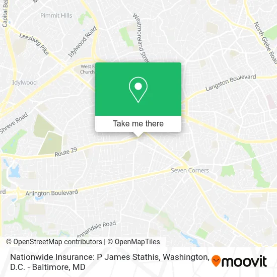 Nationwide Insurance: P James Stathis map