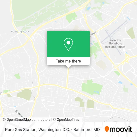 Pure Gas Station map