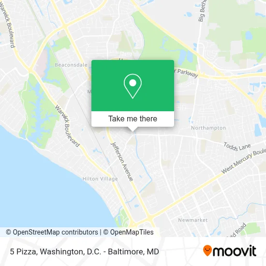 5 Pizza map