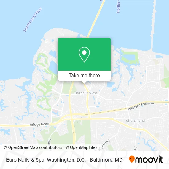 Euro Nails & Spa map