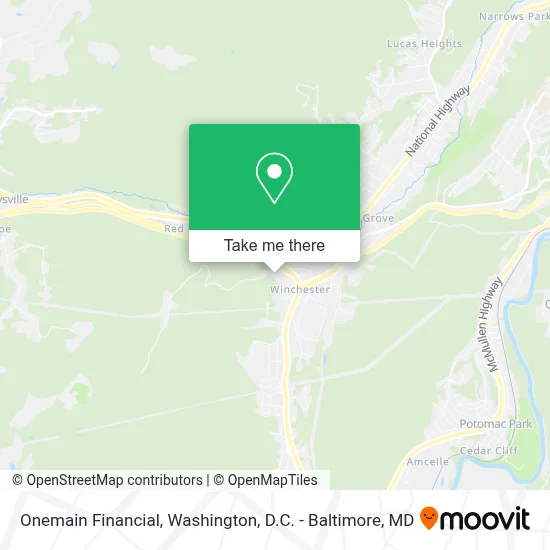 Onemain Financial map