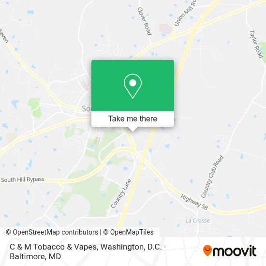 C & M Tobacco & Vapes map