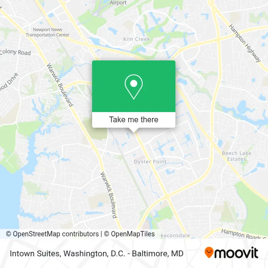 Intown Suites map
