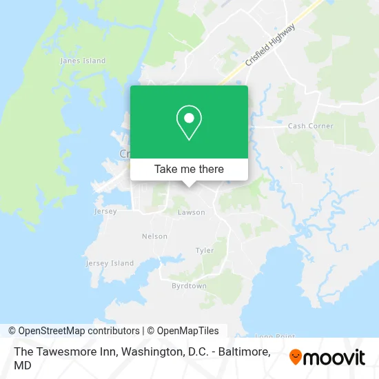 The Tawesmore Inn map