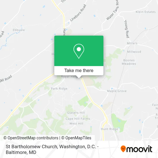 St Bartholomew Church map
