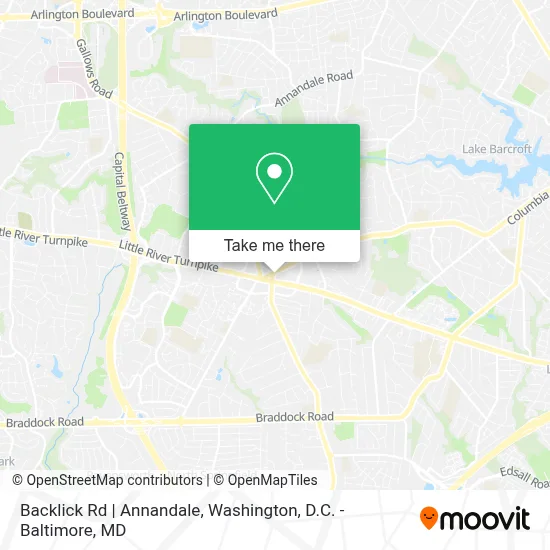 Backlick Rd | Annandale map