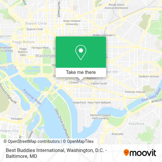 Best Buddies International map