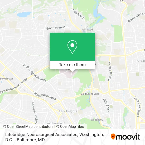 Lifebridge Neurosurgical Associates map