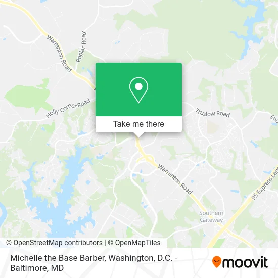 Michelle the Base Barber map