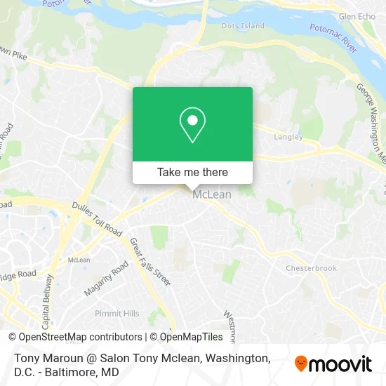 Tony Maroun @ Salon Tony Mclean map