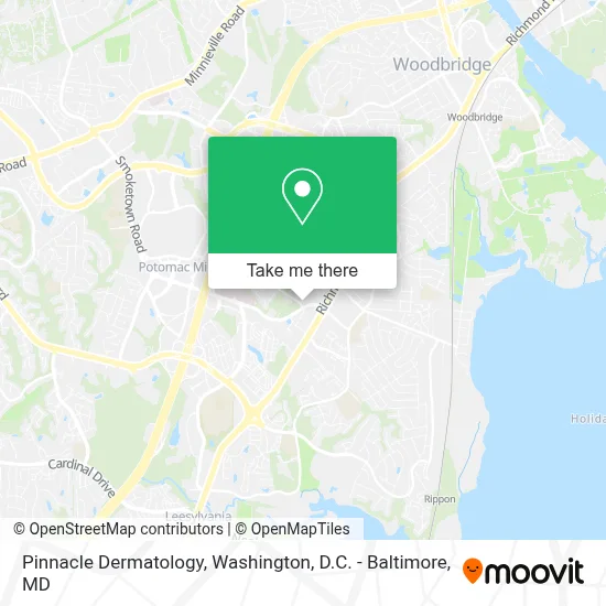 Pinnacle Dermatology map